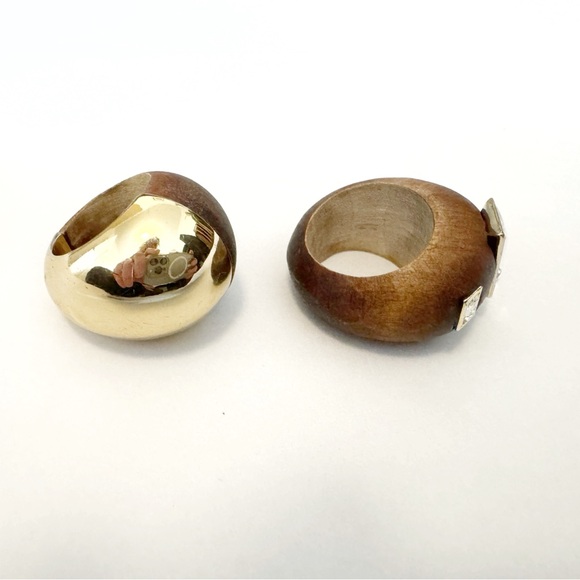 Zara wooden statement rings - Picture 6 of 12